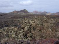 Lavafeld und Caldera Santa Catalina